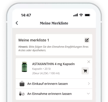 Merkliste